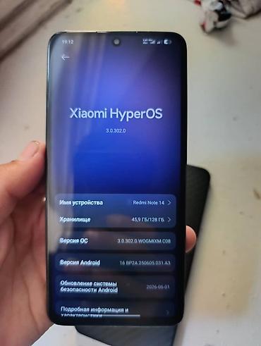 Мобильные телефоны: Смартфон Redmi Note 14 екран алмашкан башка минису жок обмен — 1