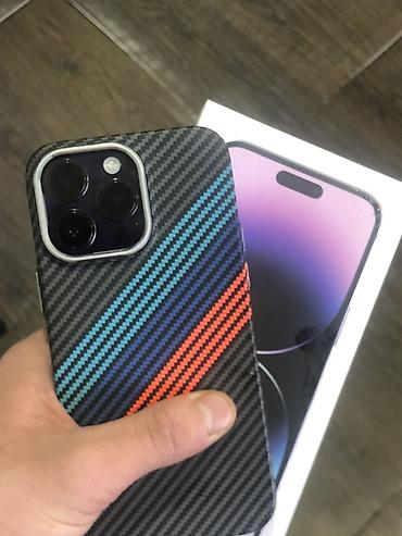 айфона: IPhone 14 Pro Max, Б/у, 256 ГБ, Deep Purple, Коробка, 78 % — 1