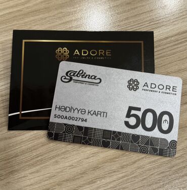 Digər: 500 AZN-lik Adore\Sabina kartı satılır 450 AZN