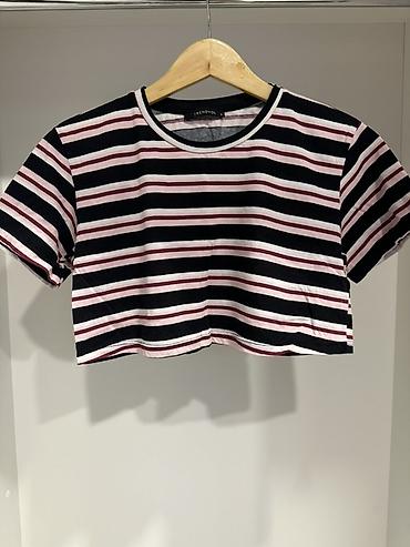 qadın krop top: Trendyol qadın crop t‑shirt dəsti Tek tek 10azn Birlikde 3u 25azn - — 2