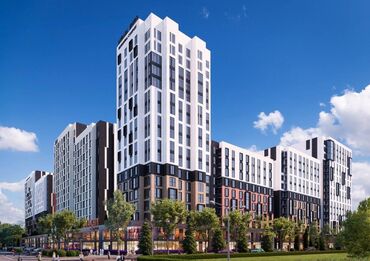 жк нова сити: 1 комната, 54 м², Элитка, 8 этаж, ПСО (под самоотделку)