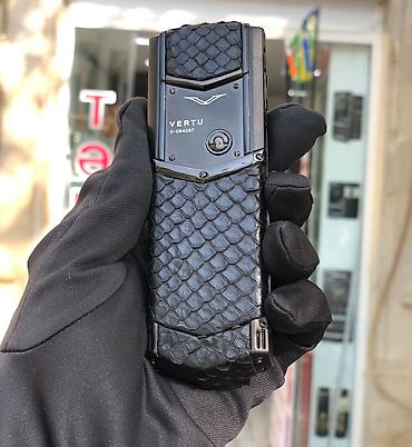 butun telefonlar: Vertu Signature PureBlack Piton Premium Class Kredit Tek Sexsiyyet — 1