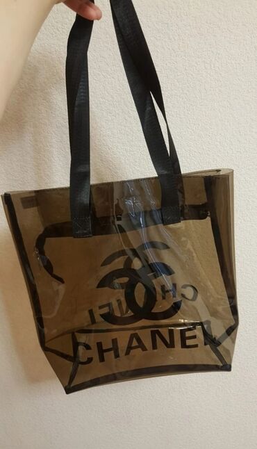 Сумки: Шоппер сумка прозрачная стмльная на пляж в магазин шопер шоперы новая