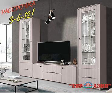 Зал үчүн гарнитур, Жаңы, Шкаф, ТВ үчүн тумба, Бөлүп төлөө менен, МДФ
