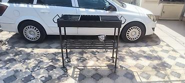 paxla: Metall manqal/BBQ arabası - Material: qalın metal konstruksiya, toz — 2