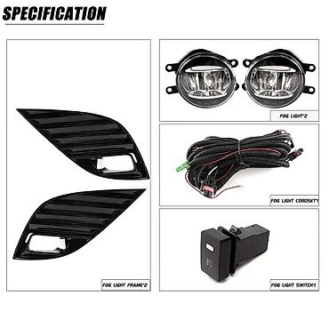led свет: Комплект передних противотуманных фар для Toyota Camry 2017–2020 — 2