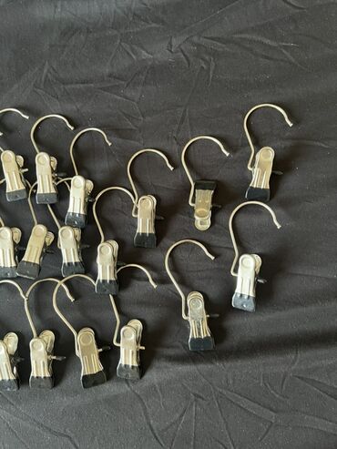 Mağaza asılqanları: 1 ədəd 1 manat 30 ədəddir Metal paltar asqısı klipləri – çoxlu sayda — 3