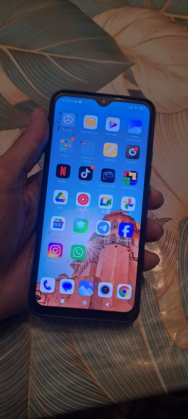 telefon qutusu: Redmi 9, 64 GB, rəng - Qara, Barmaq izi