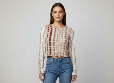 długie bluzki z krótkim rękawem: Women's blouse, size S