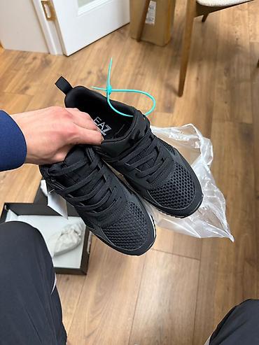 кеды армани: Мужские кроссовки, 40, Emporio Armani, Новый, цвет - Черный, Самовывоз — 2