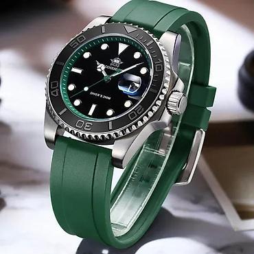 Ručni satovi: ADDIESDIVE AD2040 - 41mm -Zelena- Rolex YACHT-MASTER Homage Potpuno — 1