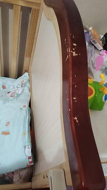 study table: 🛏 Продаю детскую кровать с люлькой и матрасом 🔹 Размер кровати — 4