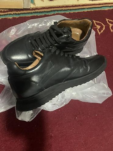 nike tech fleece: Qara rəngli kişilər üçün dəri krossovkalar - Material: üst hissə — 4