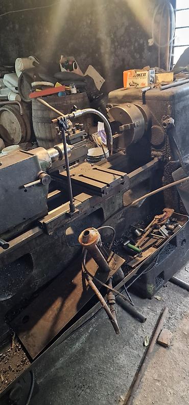 pracka sa laserom: Universalni strug za metal – industrijski model sa električnim pogonom — 1