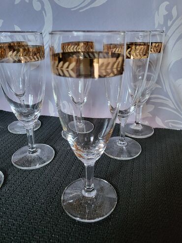Čaše: Case kristal za vino 10kom.,iz 70ih. Case perfektne,sve na njima — 14