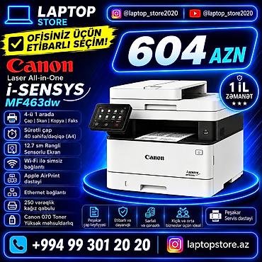 🔥 YENİ GƏLİB – Canon i-SENSYS MF463dw Lazer Printer 💥 Ofisiniz üçün lalafo.az -da 🔥 YENİ GƏLİB – Canon i-SENSYS MF463dw Lazer Printer 💥 Ofisiniz üçün