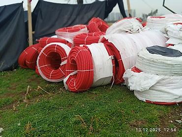 Труба ПНД 63/51,7 сдвоенная гофрированная с протяжкой. -2500метров at lalafo.kg Труба ПНД 63/51,7 сдвоенная гофрированная с протяжкой. -2500метров