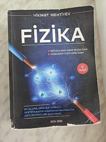 samdanlar ve saat: Məhsul: “Fizika” – Hikmət Mehtiyev (V nəşr) Təsvir: - Mövzuların sadə — 1