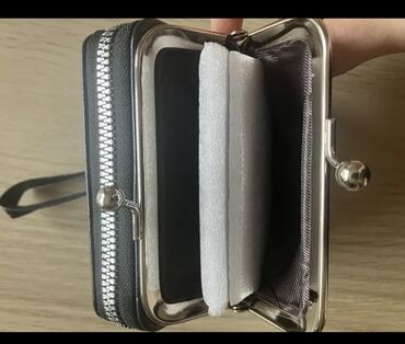 Portmone, pulqabıları: Qadınlar üçün mini-vintaj kilidli retro üslublu cüzdan və kart/pul — 5