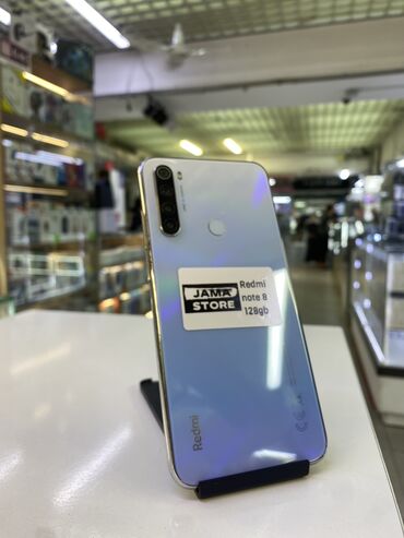 bluetooth мышь: Redmi, Redmi Note 8, Колдонулган, 128 ГБ, түсү - Ак, 2 SIM