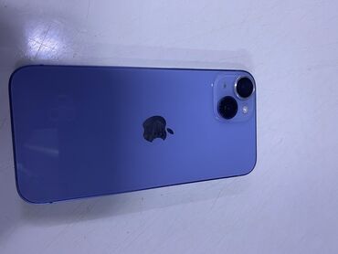 Apple iPhone: IPhone 14, Новый, 128 ГБ, Голубой, Защитное стекло, Чехол, Кабель, 99 %
