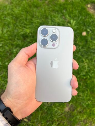 Apple iPhone: IPhone 15 Pro, 128 GB, Natural Titanium, Face ID, Sənədlərlə — 3