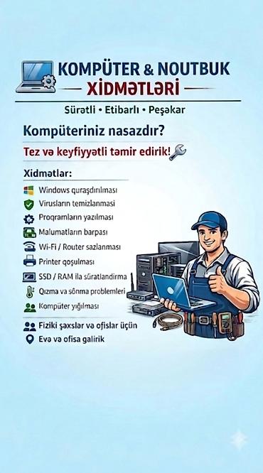 noutbuk ekran: 💻✨ Kompüter və Noutbuk Xidmətləri – Sürətli, Etibarlı, Peşəkar! — 1