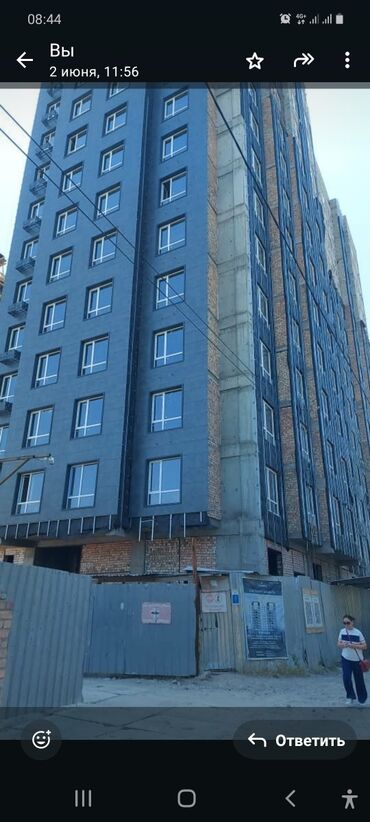 сдаю квартиру район пишпек: 3 комнаты, 82 м², Элитка, 5 этаж, ПСО (под самоотделку)