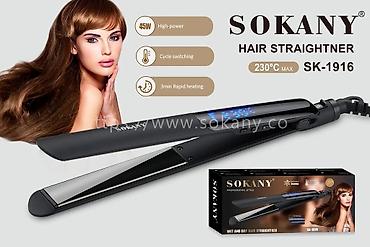 утюжок сокани: Утюжок для волос Sokany, Стандартный, Керамическое, Up to 180 °С — 3