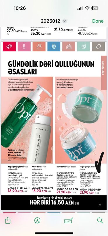 Bədənə qulluq: Oriflame bədən və şəxsi qulluq məhsulları – seçilmiş kolleksiyalar — 90