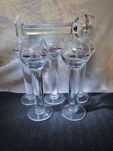 koktel set: Case nove za zestoko pice orig.Linie fra Norge 1970g+. Case za — 5