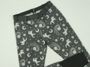 srebrne legginsy dla dzieci: Leggings for kids, F&F, 14 years, 158/164, condition - Very good