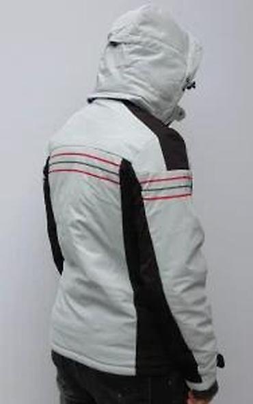 Zimske jakne: Muška zimska jakna sa kapuljačom - Boja: svetlosiva sa crnim — 22