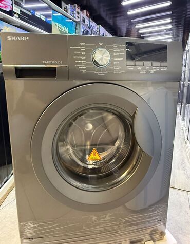 Kondisionerlər: SHARP ES-FE712DL2-S ön yükləməli paltaryuyan maşın - Rəng: tünd boz