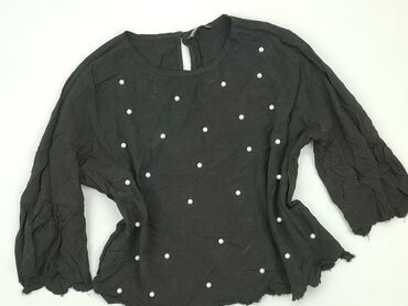 czarne bluzki z rozszerzanymi rękawami: Blouse, Shein, M (EU 38), condition - Very good