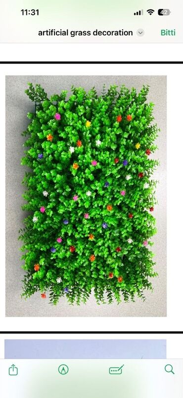 Süni güllər: Süni Yaşıl Divar Panelləri – dekorativ vertikal bağ həlləri Məhsul — 20