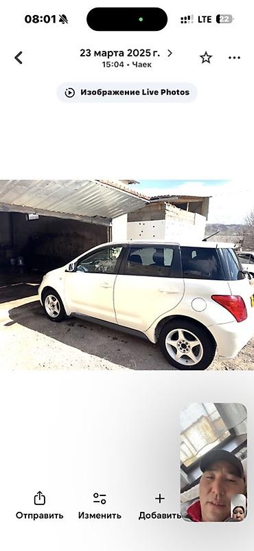белый матиз: Toyota Ist: 2003 г., 1.3 л, Автомат, Бензин, Хэтчбэк — 1