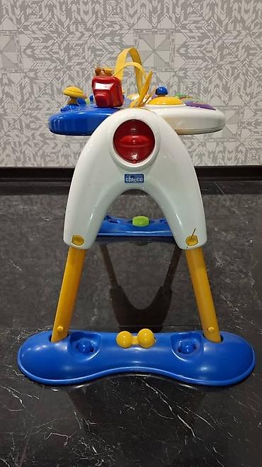 Детские ходунки: Развивающий центр Chicco Baby Steps, выполненный в сине-бело-желтой — 4