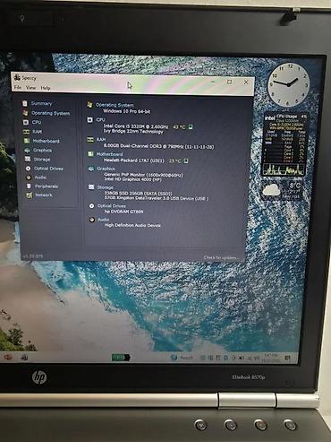 HP: Hp Elitebook 8GB SSD Kamera Procesor I5. > Prodajem Hp Elitebook — 8