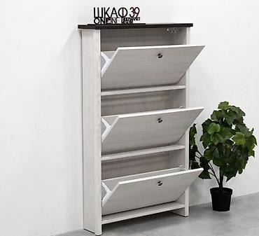 Тумбы и подставки: Тумба для обуви с откидными секциями - Компактная глубина 18,5 см — — 3