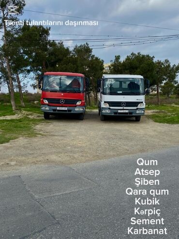 Yük daşımaları: ATSEB ŞİBEN QUM KARBONAT SEMENT KƏRPİÇ YÜKÜN ÇATDIRILMASI ŞƏHƏR İÇİ VƏ