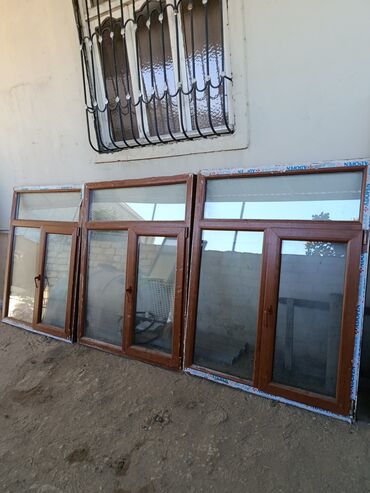 suseli qapilar: İkiqat şüşə paketi Plastik pəncərə, Еni: 121 sm, Uzunluğu: 1 sm