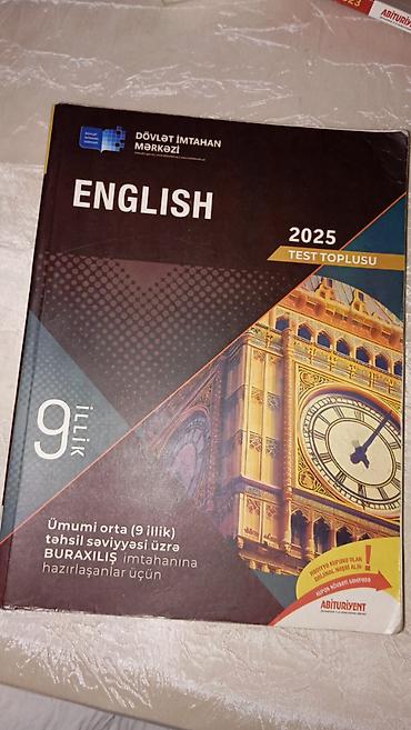 dərs kitabları: DİM “English” 2025 Test Toplusu – 9 illik - Nəşriyyat: Dövlət İmtahan — 1