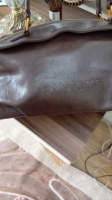 Çantalar: PANTOOR qadın çantası – tünd qəhvəyi rəng. yeni - Material: yumşaq — 1