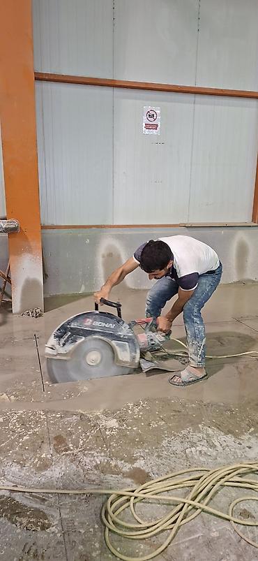 sokuntu isləri: Beton kəsən beton deşən səliqəli düz və dairevi kəsim işləri beton — 1
