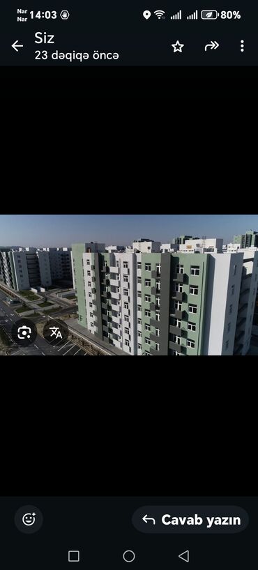 Kabrolar: Hövsan qəs., 1 otaqlı, Yeni tikili, m. Həzi Aslanov, 44 kv. m
