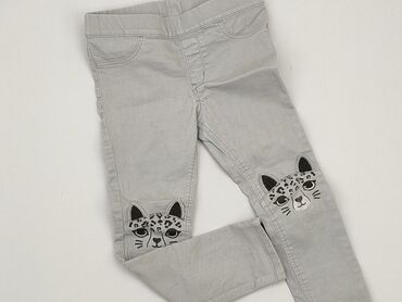 szare spodnie granatowa marynarka: Jeans, H&M, 3-4 years, 104, condition - Good