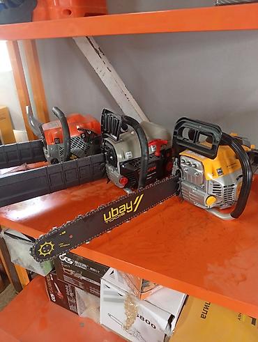 ниже: Бензопила Ubay Tools UB-520 - Тип: бензиновая цепная пила, 2‑тактный — 9