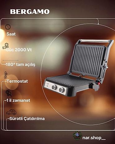 Toster. Bergamo elektrik qril – evdə peşəkar bişirmə rahatlığı. - lalafo.az -da Toster. Bergamo elektrik qril – evdə peşəkar bişirmə rahatlığı. -