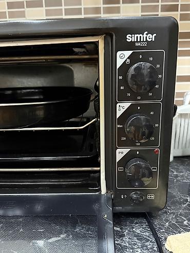Духовки: Духовка Simfer, Электрическая, цвет - Черный, Отдельностоящая, Б/у — 2